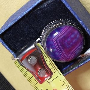 💯🛑-ABSOLUTE LOWEST PRICE-🛑💯., PURPLE MOJAVE TURQUOISE STERLING. SIZE 7